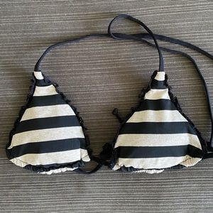 Ralph Lauren Striped Micro Triangle Bikini Top